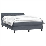  Krevet s oprugama i madracem tamnosivi 160x210 cm baršunasti | shoptok.hr