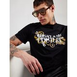 Versace Jeans Couture Majica zlato-rumena / črna / bela | Shoptok.si