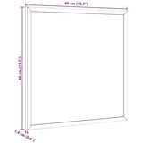 vidaXL Ploča za pisanje s crnim okvirom od punog borovine 40x40 cm | shoptok.hr