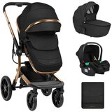 Kikka Boo kolica irene premium 3in1 set sa i-size auto sedištem i tvrdom korpom black Cene