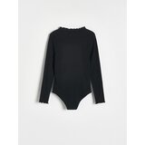 Reserved - Pamučni bodi s vezom - crno | shoptok.hr