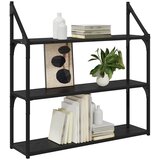  Polica na zidu Crni hrast 80 x 21 x 78,5 cm Konstruirano drvo | shoptok.hr