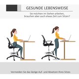  Ergonomska uredska okretna stolica s naslonima za ruke i mrežastom presvlakom crna | shoptok.hr