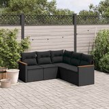  6-dijelni set vrtnih sofa s jastucima od poliratana | shoptok.hr