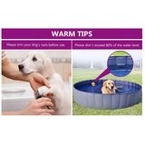 vidaXL Zlozljiv bazen za pse moder 80x20 cm PVC | Shoptok.si