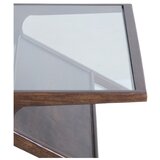 Light & Living Stolić za kavu sa staklenom pločom stola u tamnoj prirodnoj boji 70x112 cm Yuki – | shoptok.hr