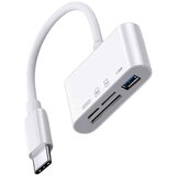INF USB-C 4-v-1 adapter z SD/TF/USB-A in prehodnim polnjenjem 9V/2A, (5000276587) | Shoptok.si