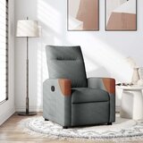 vidaXL Naslanjač iz temno sivega blaga | Shoptok.si