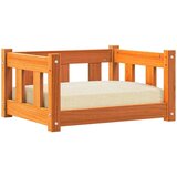  Krevet za psa Vosak smeđa 55 x 45 x 28 cm Čvrsto borovo drvo | shoptok.hr