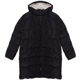 Trendyol Curve Black Regular Fit Contrast Lining Detailed Long Puffer Parka Coat | shoptok.hr