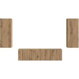  Komplet TV omaric 2 pcs Umetni hrast Konstruiran les, (5000132426) | Shoptok.si