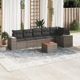  7-dijelni set vrtnih sofa sivi od poliratana | shoptok.hr