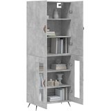  Visoka komoda siva betona 69,5x34x180 cm od konstruiranog drva | shoptok.hr