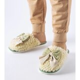 Gemre Green slippers with elegant bows Macaria | Shoptok.si