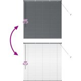  Zavjesa za prozor sa zavjesama Ostalo Tamnosiva 80 x 130 cm Aluminij | shoptok.hr