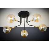 Jupiter 2038 - Luster na šipci BURANO 5xG9/10W/230V crna/zlatna/bež | Eponuda.com