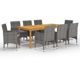  9-dijelni vrtni blagovaonski set sivi | shoptok.hr