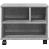  Stalak za pisač s kotačima betonska siva 41x32x34,5 cm | shoptok.hr