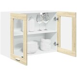 Viseći stakleni ormarić "Lyon" hrast Sonoma 80x31x60 cm Konstruirano drvo | shoptok.hr