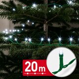 Family Christmas LED niz božičnih lučk 20 m hladno bela svetloba 400 LED 100-240V 6W - zelen kabel u