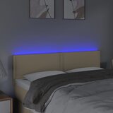  LED uzglavlje krem 144x5x78/88 cm od tkanine | shoptok.hr