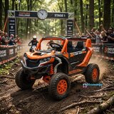 Veliki Terenac 4x4 UTW OFF ROAD - Meki točkovi + Kožno sedište - Narandžasti Cene