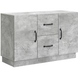 vidaXL Strani šal Betonsko siva 89 x 34,5 x 57 cm Inženirski les, (5000217184) | Shoptok.si