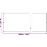  Balcony ekran Svijetlo siva i bijela. 90 x 1000 cm | shoptok.hr