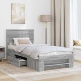  Krevetna konstrukcija Siva Sonoma 80 x 200 cm Konstruirano drvo | shoptok.hr