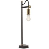 Elstead Lighting Elstead Douille Namizna svetilka z 1 lučjo, polirana medenina, črna, E27, (22100309) | Shoptok.si