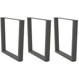  Noge za blagovaonski stol V-oblika 3 kom antracit 90 x (72-73,3) cm čelik | shoptok.hr