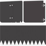  Ograda oko Travnjaka 30 pcs 103 x 20 cm Čelik Crna | Eponuda.com