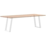  Noge za blagovaonski stol U-oblik 2 kom Bijele 50 x (72-73) cm Čelik | shoptok.hr