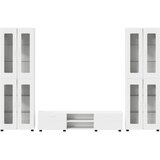  Set TV komoda FLORIN 3 kom. Bijelo Konstruirano drvo | shoptok.hr