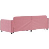  Dnevni krevet na razvlačenje ružičasti 80 x 200 cm baršunasti | shoptok.hr