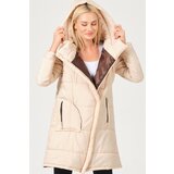 Dewberry Z6652 LADIES COAT-LIGHT BEIGE | shoptok.hr