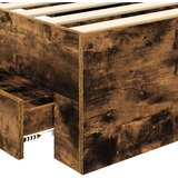  Konstrukcija postelje Dimljeni oreh 90 x 190 cm Konstruiran les, (5000102588) | Shoptok.si