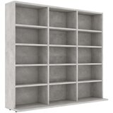 Ormarić za CD-ove boja betona 100x23x89,5 cm konstruirano drvo | Eponuda.com
