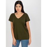 BASIC Feel Good T-shirt-RV-TS-4832.30-khaki | Shoptok.si