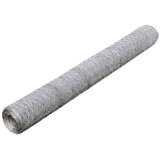 Mrežna ograda od pocinčanog čelika za kokoši 25 x 0,5 m srebrna | shoptok.hr