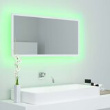  LED kupaonsko ogledalo bijelo 90 x 8,5 x 37 cm akrilno | shoptok.hr