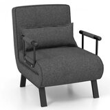  Sofa na razvlačenje, preklopna stolica, odmaralnik s 5 pozicija, tamnosiva. | shoptok.hr