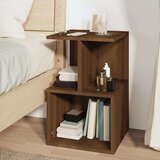  Noćni ormarić boja smeđeg hrasta 35x35x55 cm konstruirano drvo | shoptok.hr