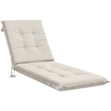  Jastučić za ležaljku GEMERT 100% poliester Bijela - Bijela 190 x 60 x 9 cm Melange | shoptok.hr