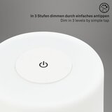 BRILONER 7420016 - LED punjiva dodirna stona lampa sa prigušiva, LED/4W/5V 3000K, bela | Eponuda.com