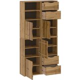  Bočni ormarići 4 kom ODDA 40x24x79 cm puno drvo bor | shoptok.hr