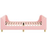  Krevet za djecu s uzglavljem Ružičasta 90 x 190 cm Vuna | shoptok.hr