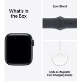 Apple watch se 3 gps 40mm midnight aluminium case with midnight sport band - s/m (meh94rk/a) | Eponuda.com