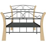 Za krevet crni metalni 90 x 200 cm | shoptok.hr