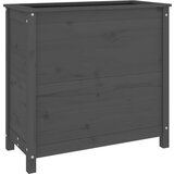 Maison Chic Vrtno cvetlično korito - Cvetlični Lonec sivo 82,5x40x78 cm trdna borovina, (21788639) Cene